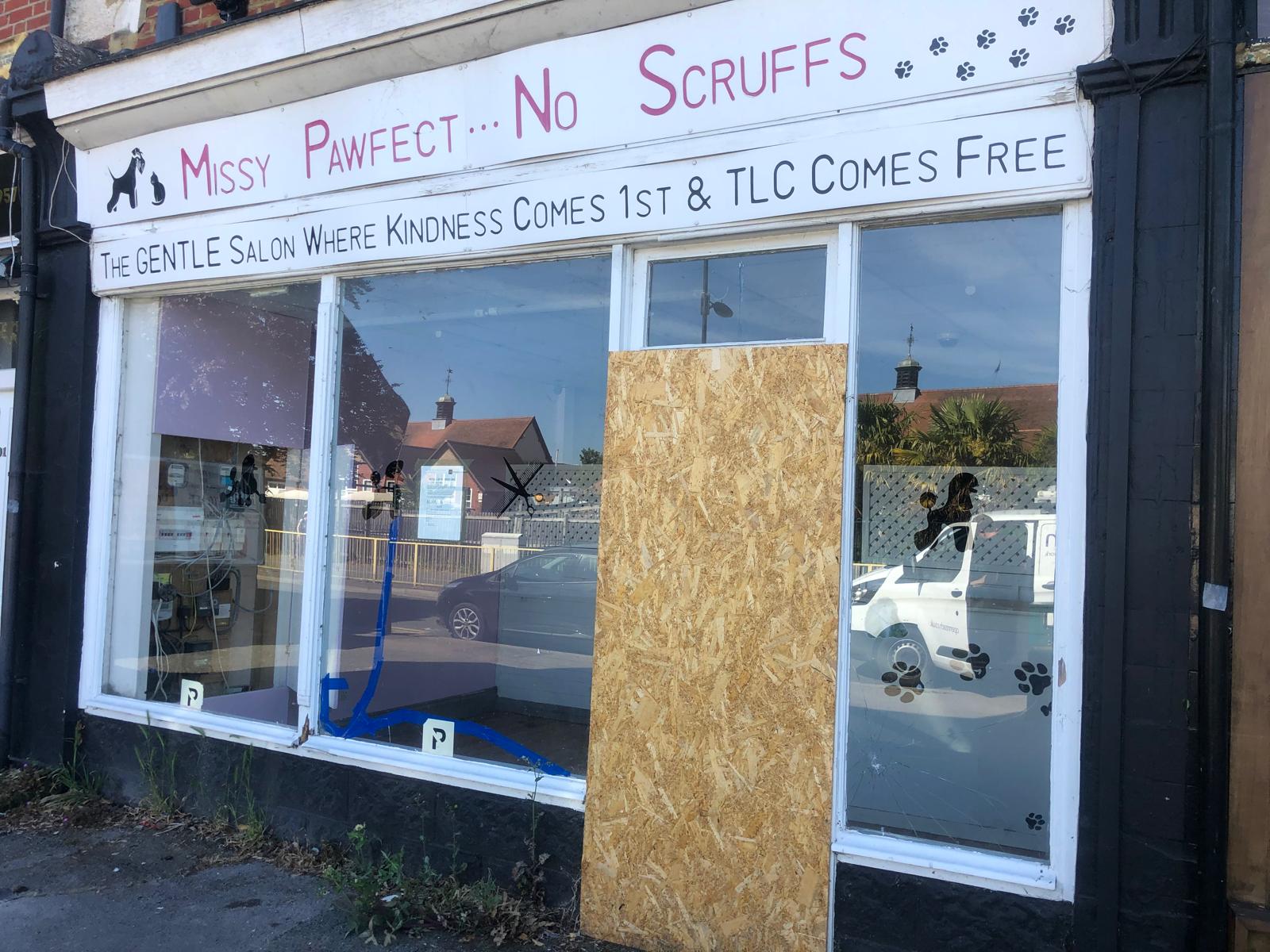 Shop Front Boarding Up